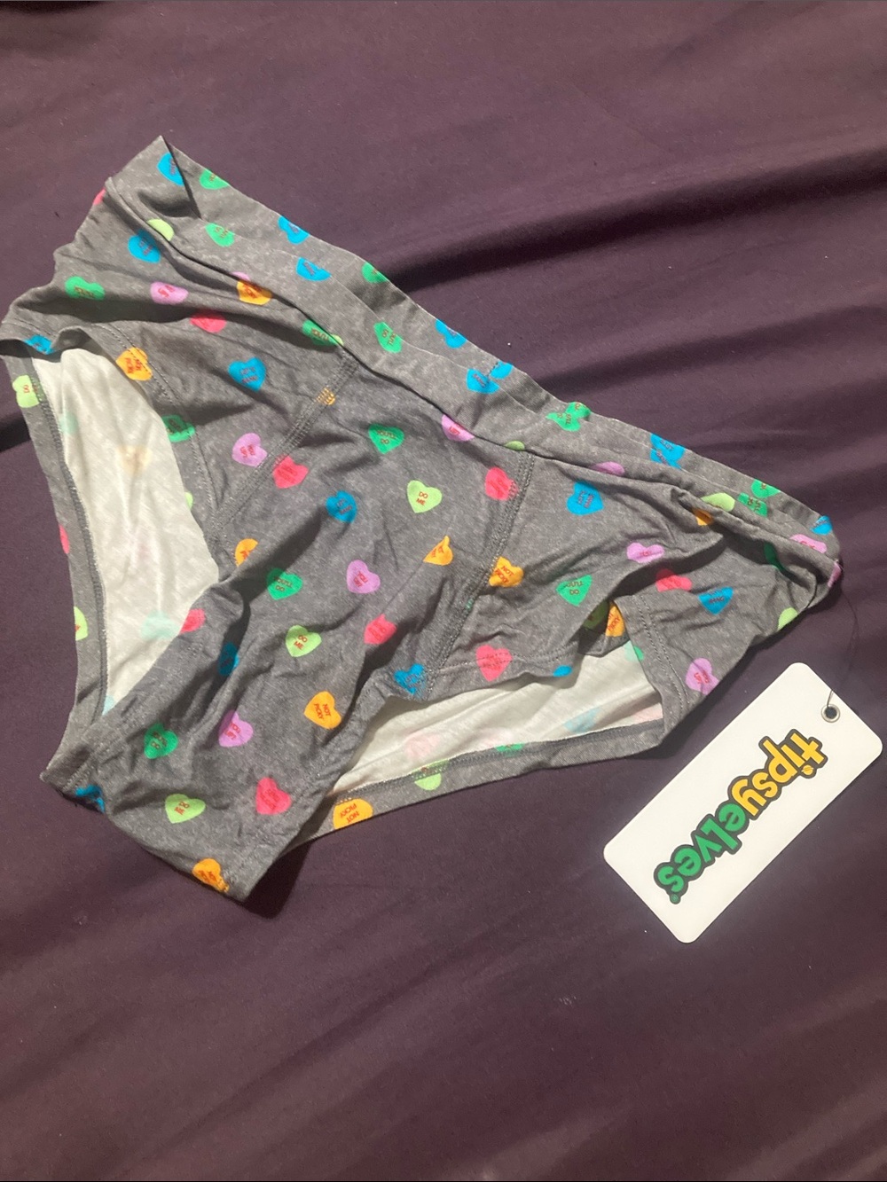 Tipsy Elves Women’s Candy Hearts Underwear Size L NWT